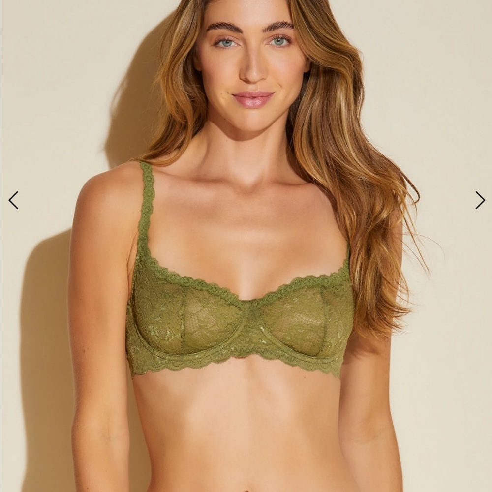 Olive Green Cosabella Never Say Never Balconette Bra